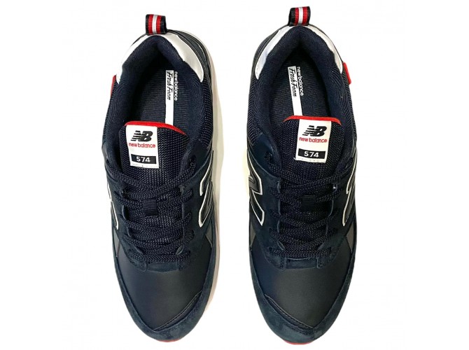 New Balance 574 Синие с белым