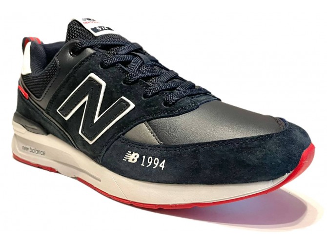 New Balance 574 Синие с белым