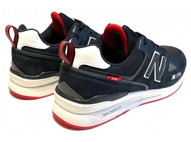 New Balance 574 Синие с белым