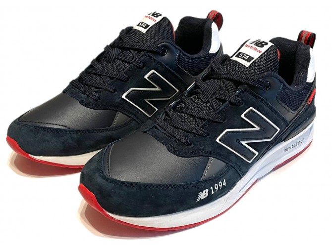 New Balance 574 Синие с белым