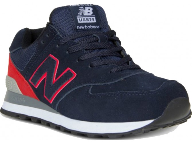New Balance 574 Синие с красным женские