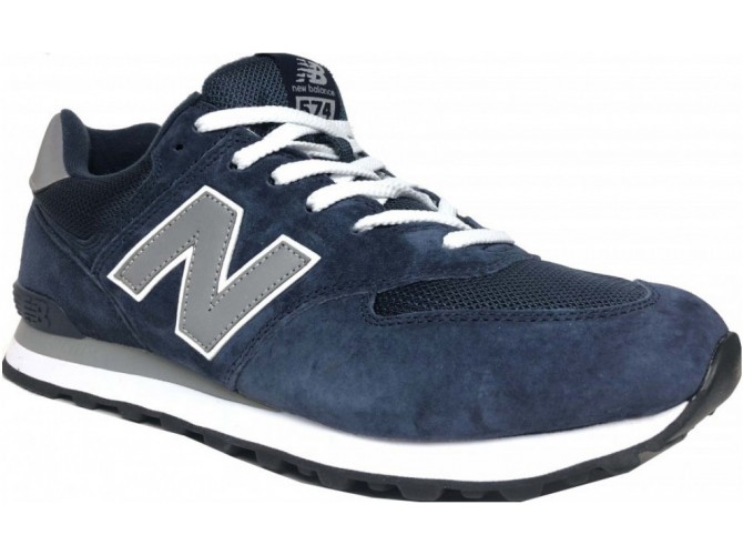 New Balance 574 Синие с серым