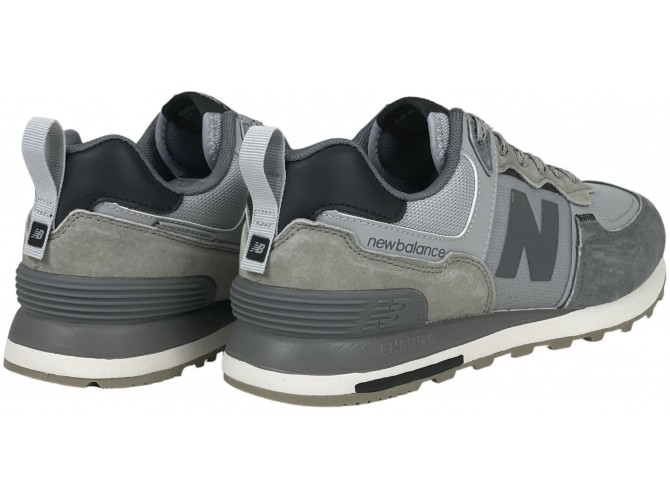 New Balance 574 Suede Gray and Silver 