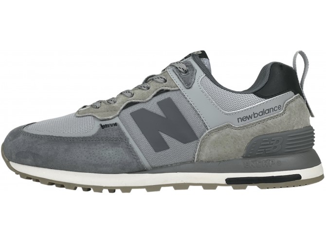 New Balance 574 Suede Gray and Silver 