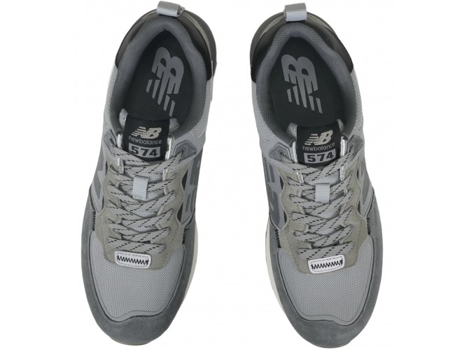 New Balance 574 Suede Gray and Silver 