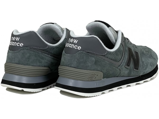 New Balance 574 Темно-серые с черным