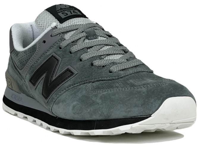 New Balance 574 Темно-серые с черным