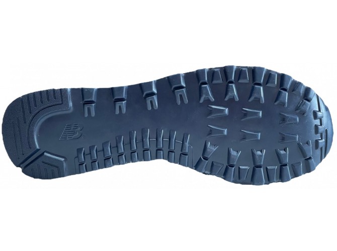 New Balance 574 Темно-синие замшевые