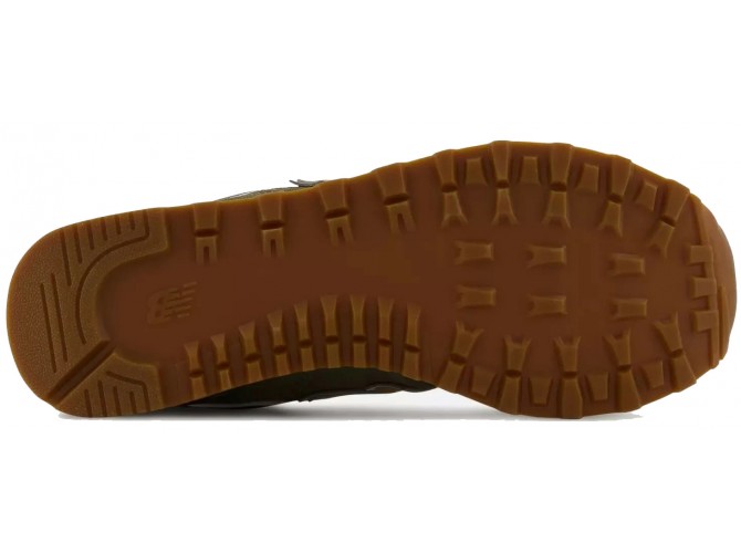 New Balance 574 Varsity женские зеленые с желтым