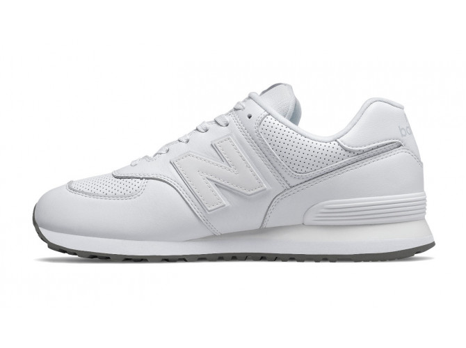 New Balance 574 White Leather