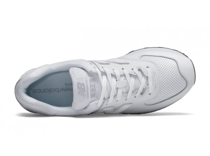 New Balance 574 White Leather