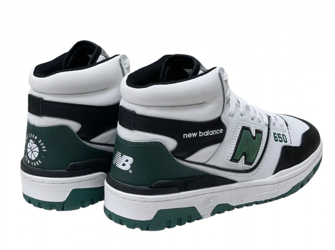 New Balance 650 Black Green с мехом