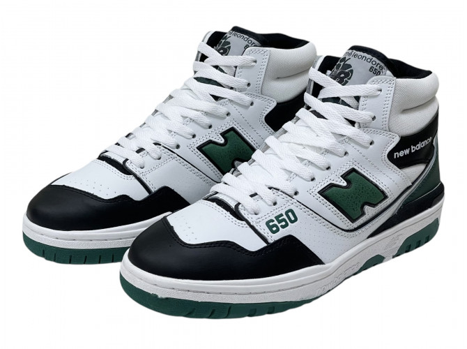 New Balance 650 Black Green с мехом