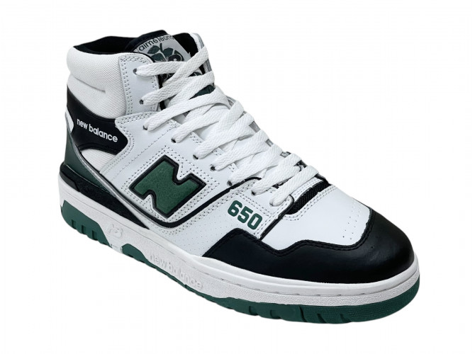 New Balance 650 Black Green с мехом