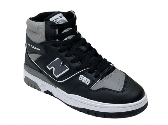 New Balance 650 Black Grey с мехом