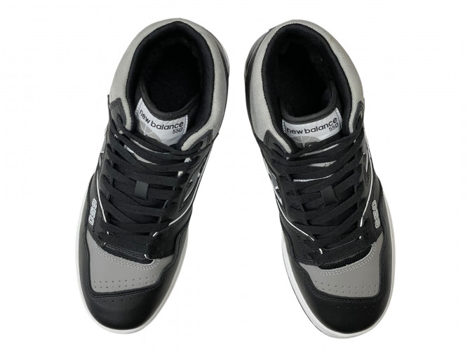 New Balance 650 Black Grey с мехом