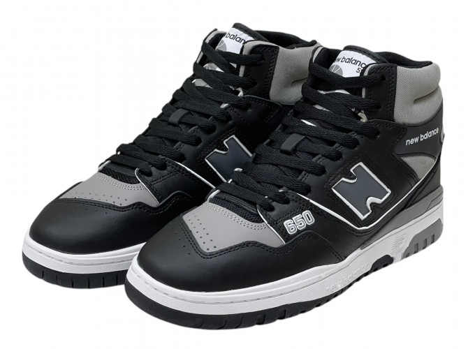 New Balance 650 Black Grey с мехом