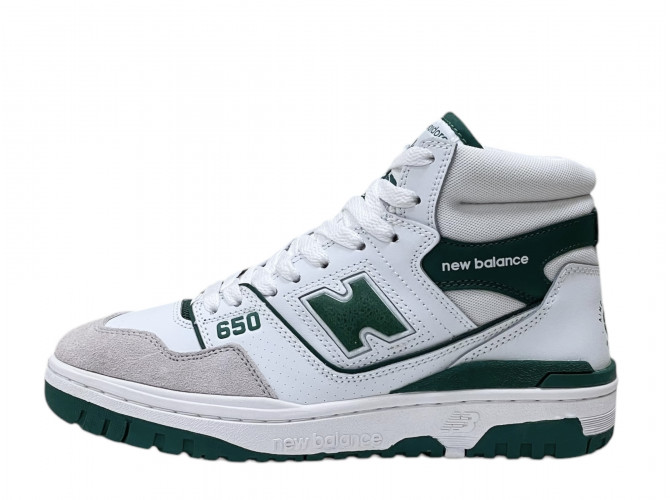 New Balance 650 White Green с мехом