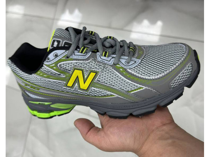 New Balance 740 Grey Neon Green