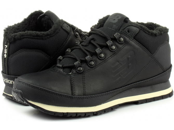 New Balance 754 Кожаные черные с мехом