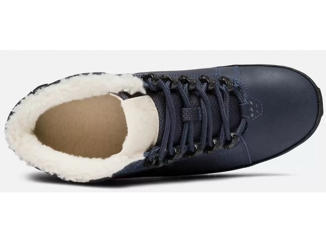 Кроссовки New Balance 754 зимние кожаные синие с мехом