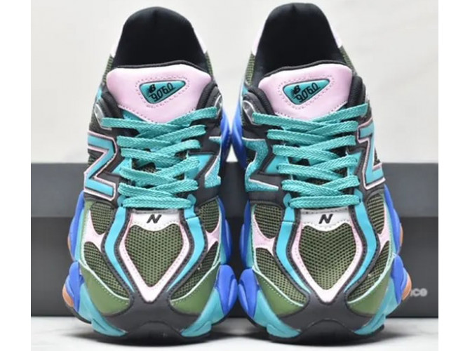 New Balance 9060 Green Blue зеленые