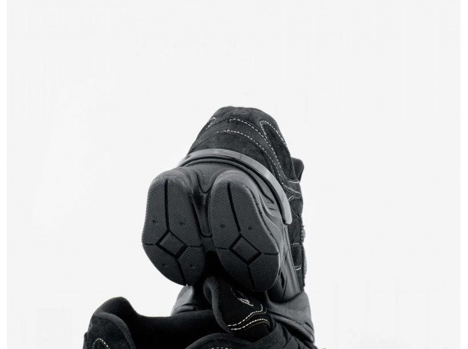 New Balance 9060  White Stitching Triple Black