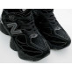 New Balance 9060  White Stitching Triple Black