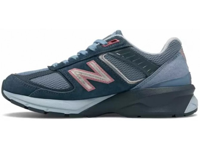 Кроссовки New Balance 990 кожаные голубые
