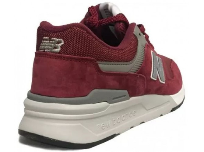 Кроссовки New Balance 997 мужские бордовые с серым