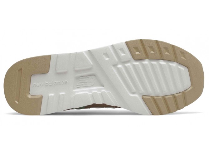 New Balance 997h замшевые женские бежевые с серым