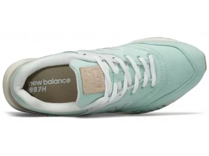 Кроссовки New Balance 997h голубые с коричневым