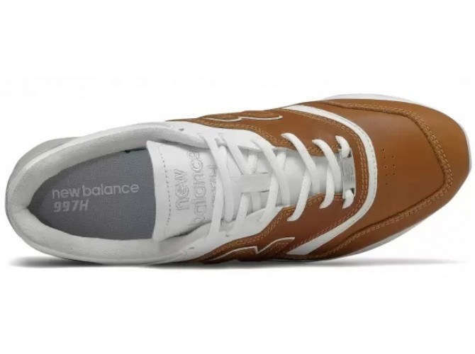 Кроссовки New Balance 997h коричневые с белым