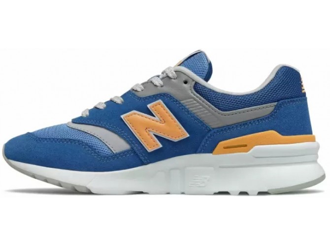 Кроссовки New Balance 997h Varsity голубые с оранжевым