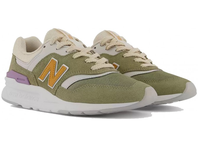 New Balance 997H зеленые с серым женские