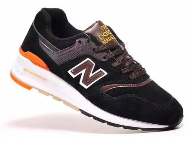 New Balance 997 Sport USA черные с коричневым