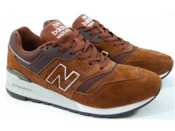 New Balance 997 Sport USA Brown низкие мужские