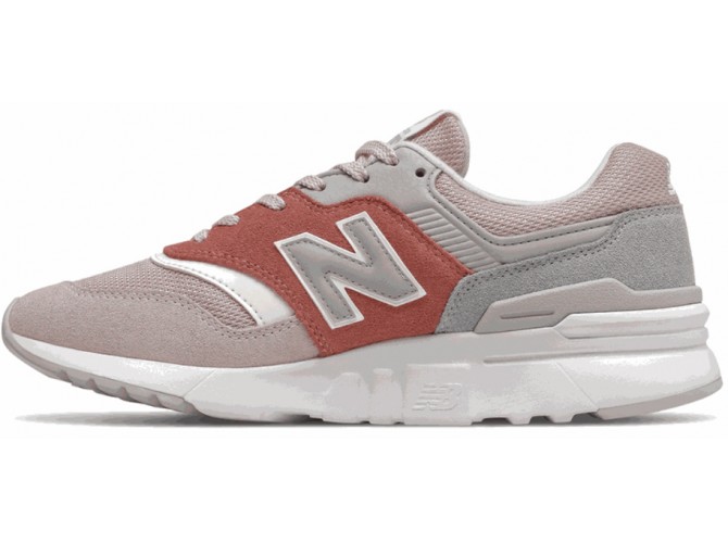 New Balance 997 женские серые с терракотом