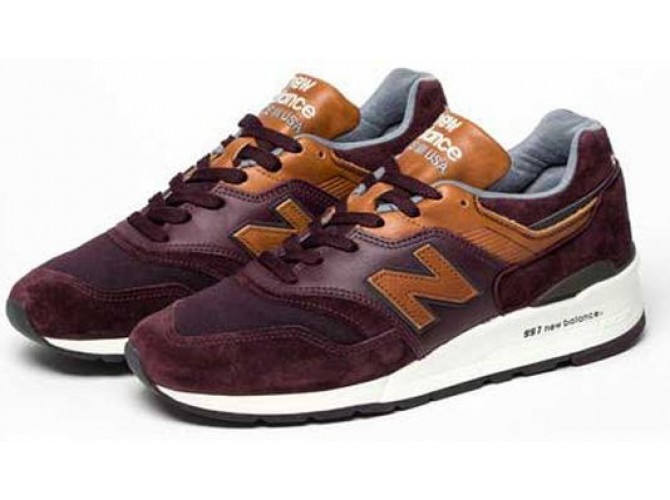 Кроссовки New Balance 997 женские бордовые