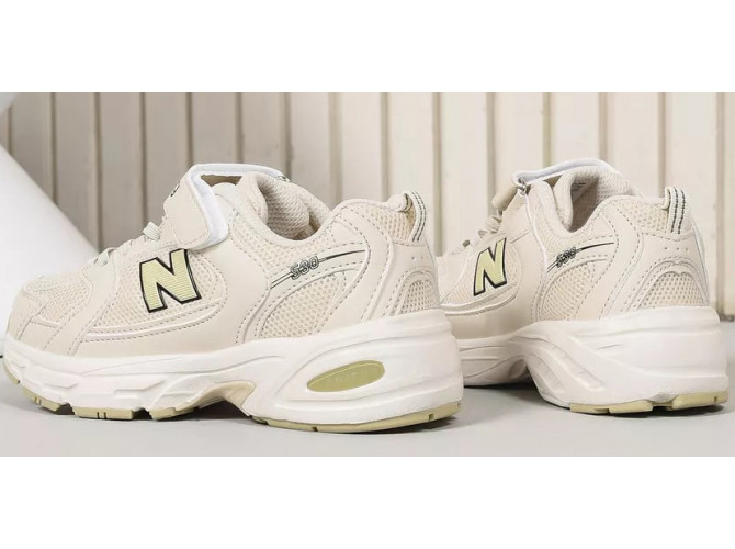 New Balance 530 Running White Beige детские