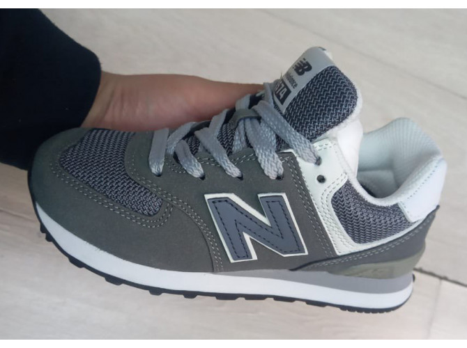 New Balance 574 Camo Green Grey White детские
