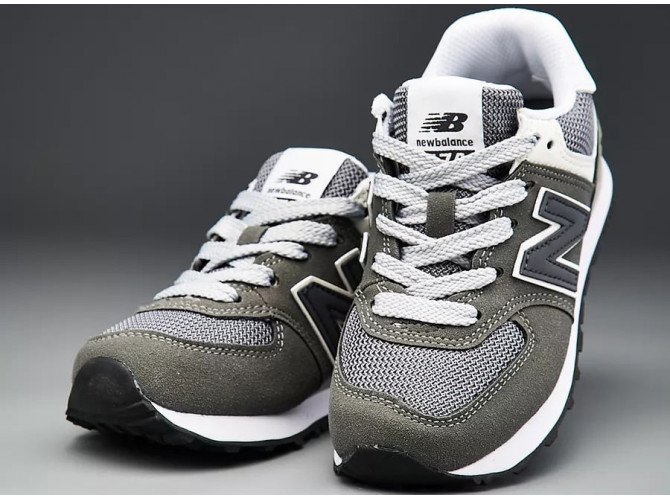 New Balance 574 Camo Green Grey White детские