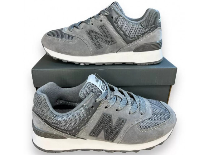 New Balance 574 Deep Grey White детские