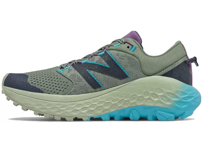 New Balance Fresh Foam More Trail зеленые с голубым