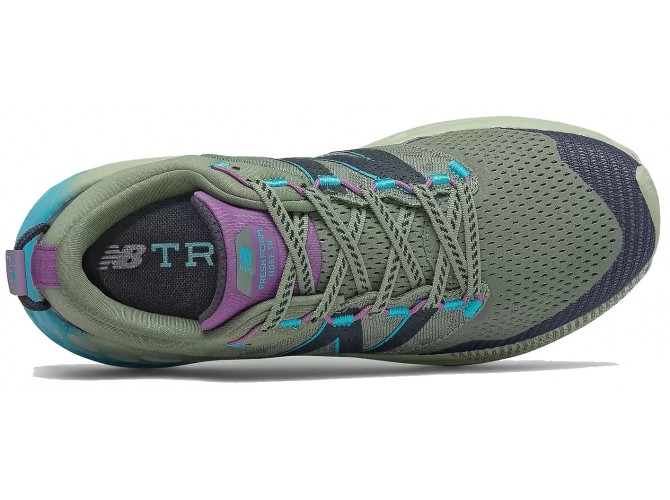 New Balance Fresh Foam More Trail зеленые с голубым