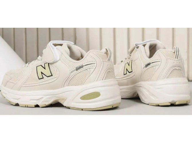 New Balance 530 Rinning White Beige Детские