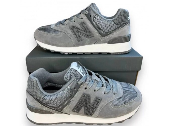 New Balance 574 Deep Grey White Детские