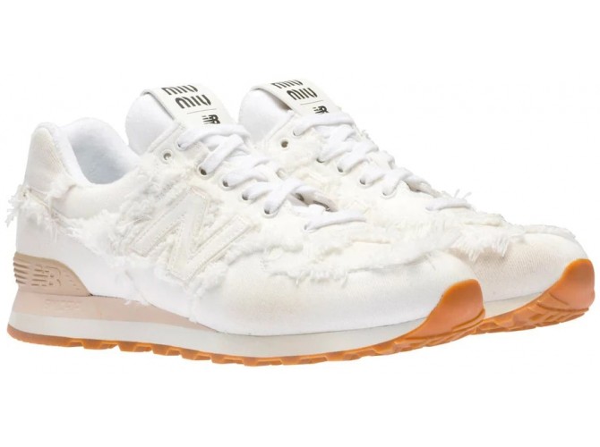 New Balance 574 x Miu Miu White