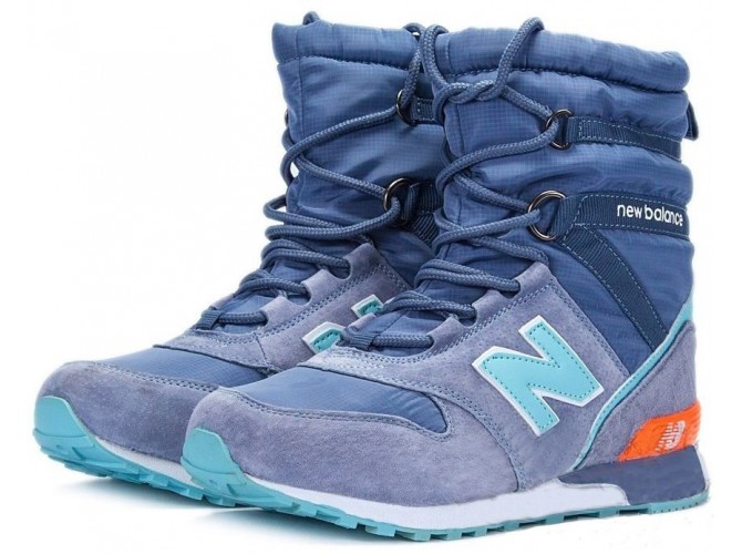 New Balance Snow Boots женские зимние с мехом синие