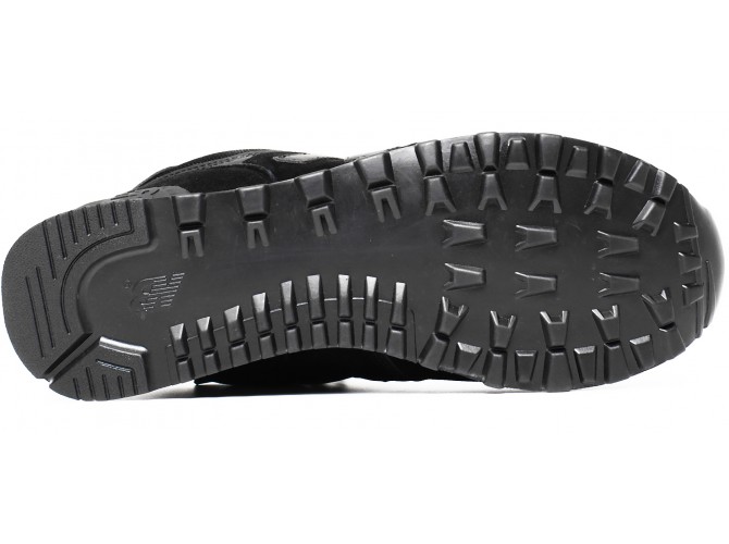 Кроссовки New Balance 574 classic зимние черные с мехом